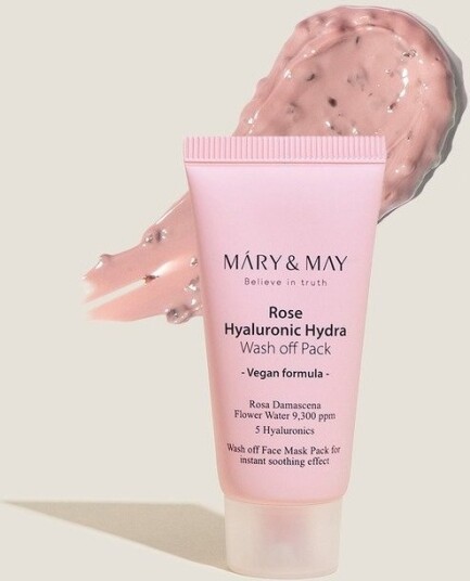 Mary & May Rose Hyaluronic Hydra Wash off Pack 30g Mary & May Rose Hyaluronic Hydra Wash off Pack 30g
