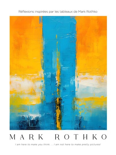 Plakat Mark Rothko inspirert kunstverk Plakat Mark Rothko inspirert kunstverk