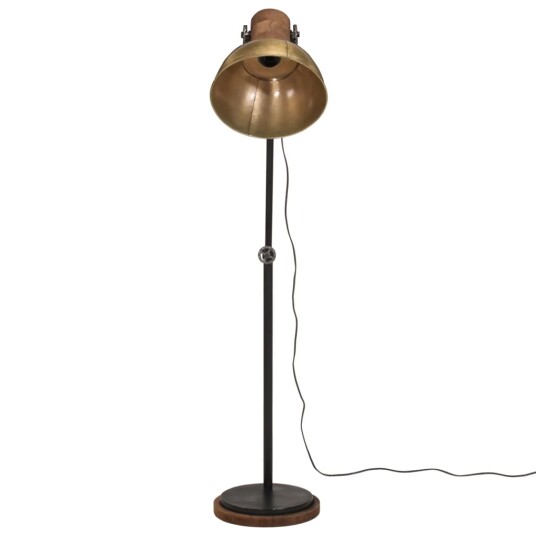 Gulvlampe 25 W vintage messing 30x30x100-150 cm E27 Gulvlampe 25 W vintage messing 30x30x100-150 cm E27