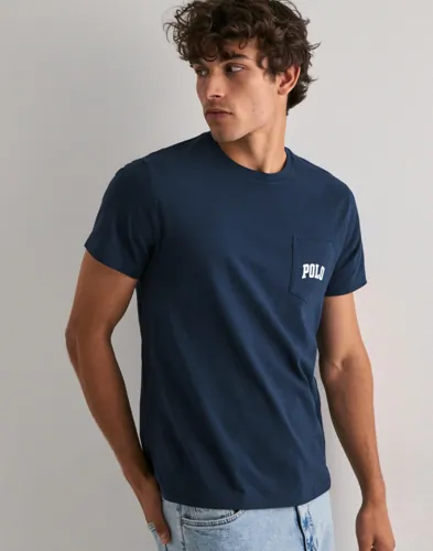 Ralph Lauren Polo SSCNPKTM12 Short Sleeve T Shirt T skjorte med trykk Blå