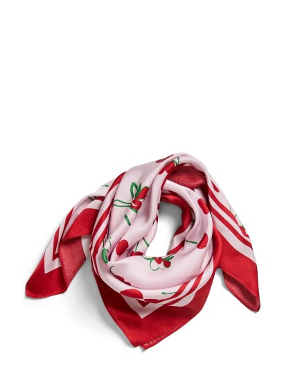 Pieces Pcjarina Square Scarf Bc Red