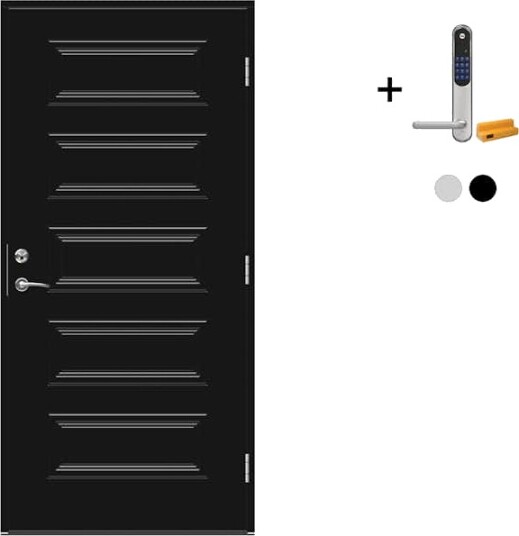 Ytterdør Swedoor Advance-Line Classic Beethoven med Yale Doorman Classic Home
