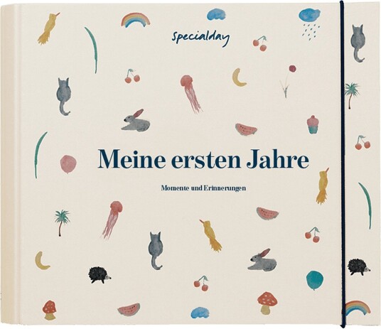 Specialday Baby Journal German Meine Ersten Jahre Cream Album W. Ringbinder Function Cream German