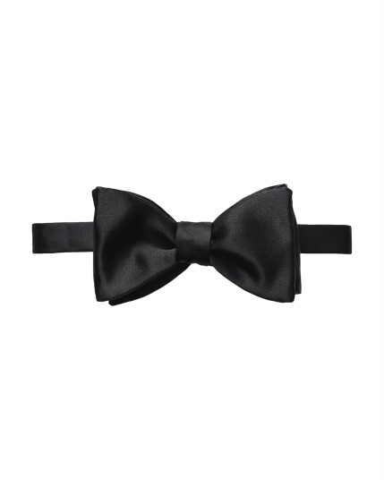 Eton Silk Bow Tie Evening Tilbehør Sort male Eton Silk Bow Tie Evening Tilbehør Sort male