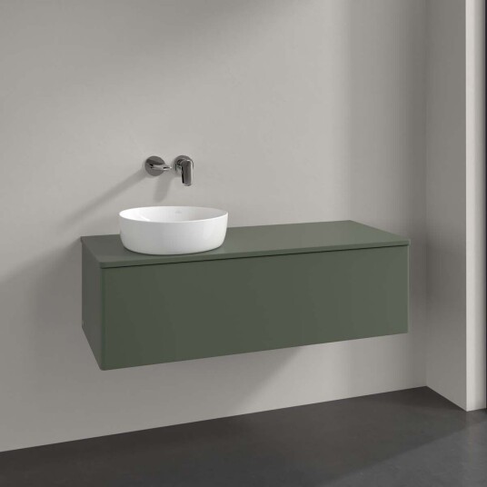 Villeroy & Boch Antao Servantskap med 1 skuff 120x50x36 cm m/lys Grønn Matt Villeroy & Boch Antao Servantskap med 1 skuff 120x50x36 cm m/lys Grønn Matt