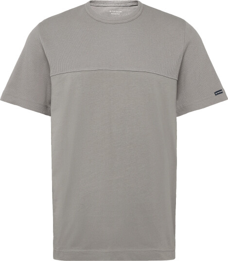Tom Tailor Structured Cutline T Shirt Grey XL