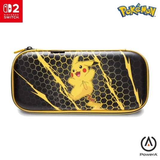 PowerA Slim Pikachu Storm Oppbevaringsetui til Nintendo Switch 2