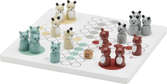 Kids Concept Edvin Ludo-spill med Dyrebrikker