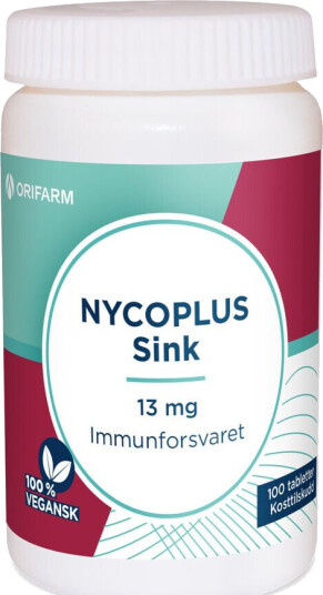 Nycoplus sink tab 13 mg 100 stk Nycoplus sink tab 13 mg 100 stk