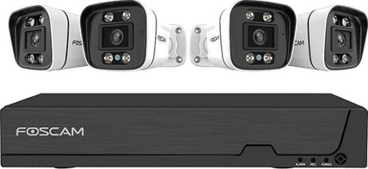 Foscam Overvåkningssett FNA108E 8-Kanals Nvr 4 Poe-Kameraer 4k 2tb