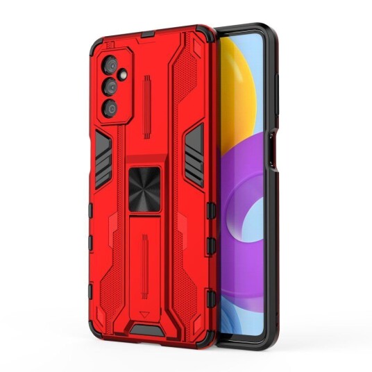 INCOVER Samsung Galaxy M52 (5G) Håndverker Bakdeksel med Kickstand - Rød