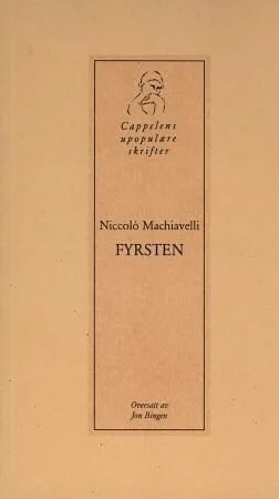 Fyrsten Av Niccolo Machiavelli
