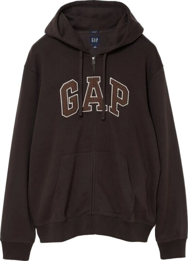 GAP Adult Vintagesoft Arch Logo Zip Hoodie   TERRA BROWN V2   L