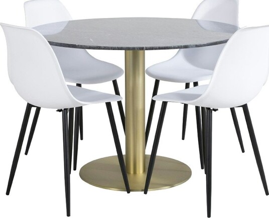 Venture Home Spisegruppe Venture Home Estelle med 4 Pop Stoler GR20454
