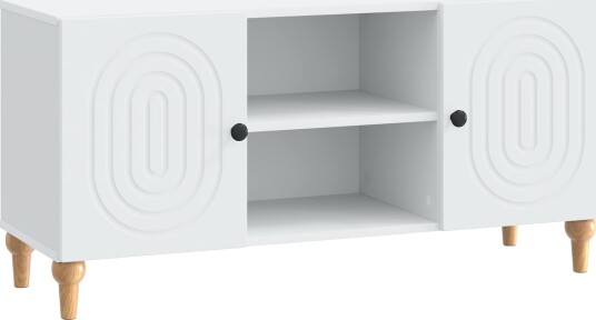  TV skap Hvit 102 x 34,5 x 50 cm Konstruert tre