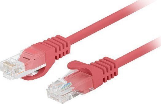 Lanberg Koblingskabel Rj-45 Hann Til Rj-45 Hann 25 Cm 5.4 Mm Utp Cat 6 Flertrådet Uten Hindringer Red Ra3017 En Pakke 10