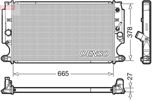 Radiator DENSO DRM50088 Radiator DENSO DRM50088