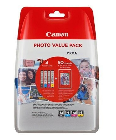 Canon CLI-571 C/M/Y/BK Paper Multipack Canon CLI-571 C/M/Y/BK Paper Multipack