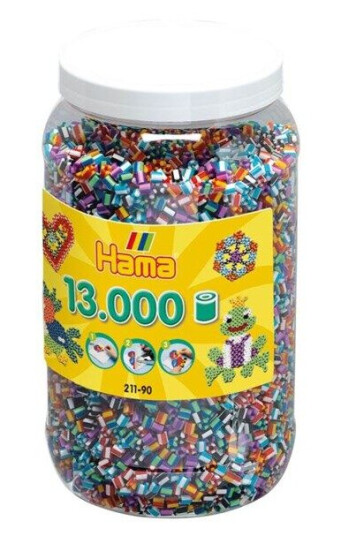 Hama Ironing Beads in Pot Zebra 090 13.000pcs.