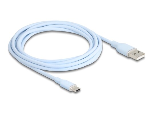 Delock Usb-Kabel Usb Hann Til 24 Pin Usb-C Hann Usb 2.0 3 A 2.5 M Blå