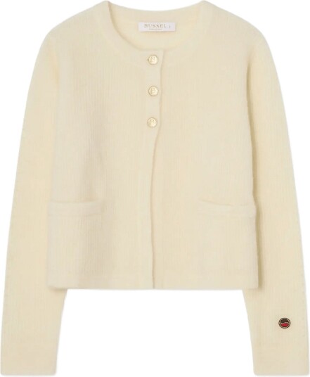BUSNEL Sienna Ribb Cardigan ECRU 40 BUSNEL Sienna Ribb Cardigan ECRU 40