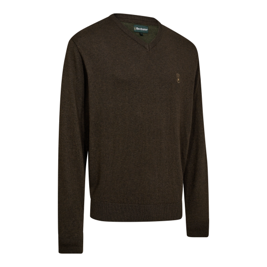 Deerhunter Harrington V hals genser Herre Brown Melange M