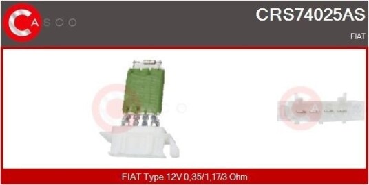 CASCO CRS74025AS Motstand, kupévifte CASCO CRS74025AS Motstand, kupévifte