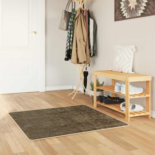  Teppe Runner MARSA Skoggrønn 100 x 100 cm Polyester og PVC