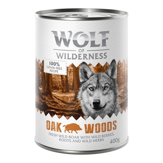 Wolf Of Wilderness 6 X 400 G Oak Woods Villsvin