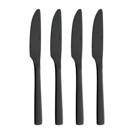 Aida Raw spisekniv 4-pakning Sort
