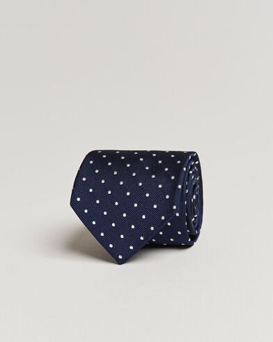 Amanda Christensen Dot Classic Tie 8 cm Navy/White