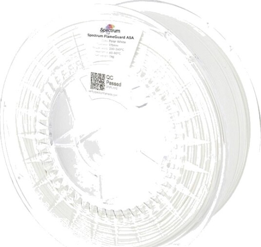 Spectrum FlameGuard ASA 275 Filament 1.75 mm 1000 g Polar White 81444