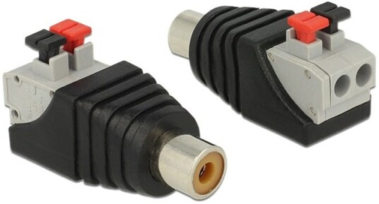 DeLOCK RCA terminalblokkadapter RCA hona pitch 5mm
