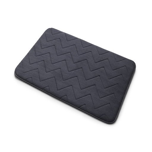 Hefe Mousse badematte, 40x60 cm, antrasitt