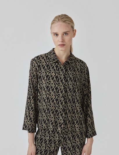 Modström Felinemd Print Shirt Black XS
