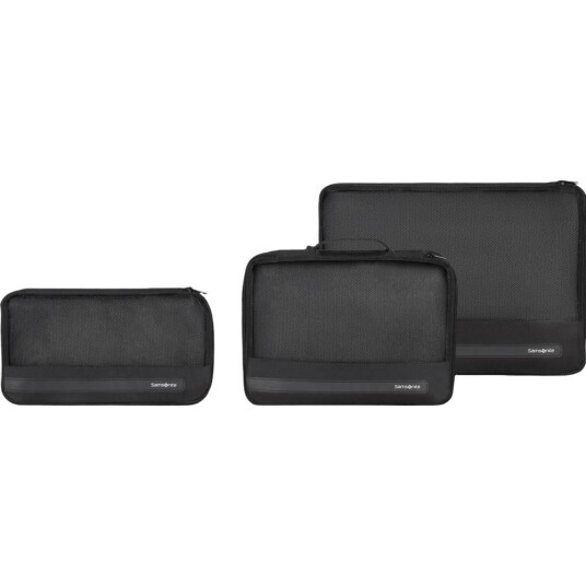 Samsonite Set Of 3 Packing Cubes - Black - ONE SIZE Samsonite Set Of 3 Packing Cubes - Black - ONE SIZE