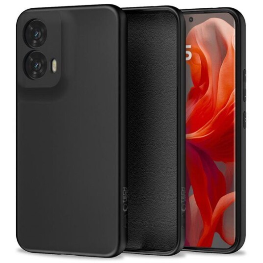 Tech-Protect Silikondeksel for Motorola Moto G85 5G - Svart