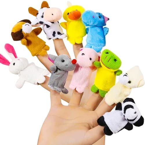 10 Pak Fingerdukke / Dukke Ulike Figurer
