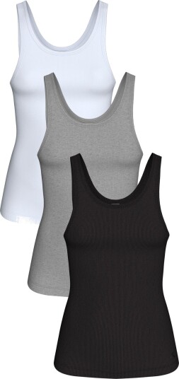 Calvin Klein Scoop Neck Cotton Tank 3Pk Black M