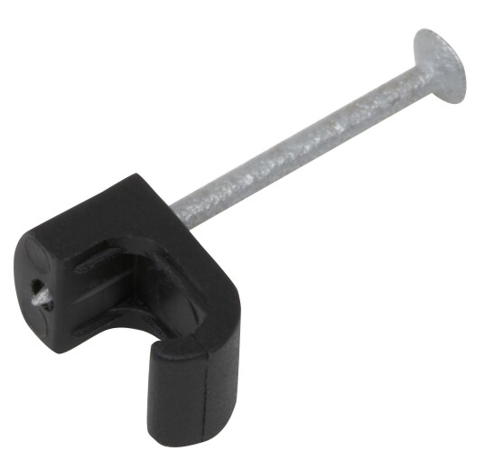 Castor Oval Clips m/spiker 3x5 Sort 20pk