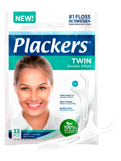 Plackers Tanntrådbøyle Twin 33 stk. Plackers Tanntrådbøyle Twin 33 stk.