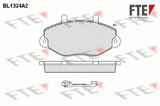 Bremseklosser FTE 9010113 Bremseklosser FTE 9010113