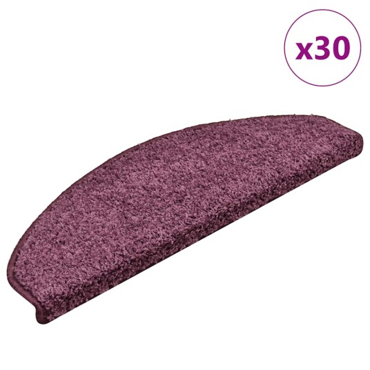 Trappematter 30 stk 65x21x4 cm mørk lilla halvrund store
