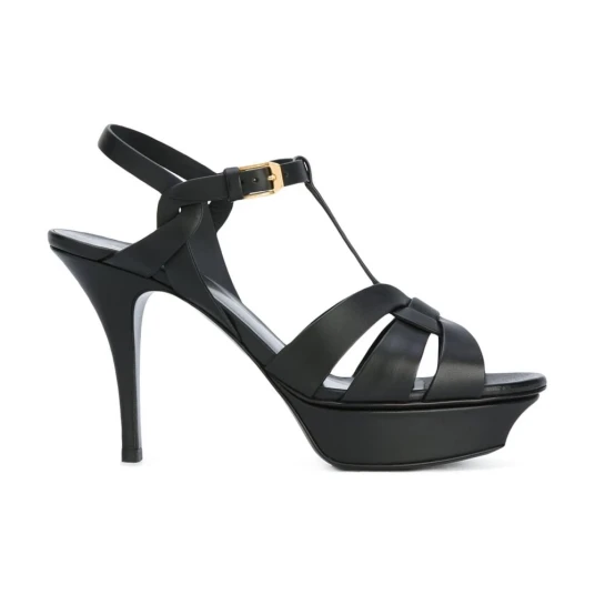 Saint Laurent Dame Sko Svart 39 1/2 EU, Saint Laurent Dame Sko Svart 39 1/2 EU,
