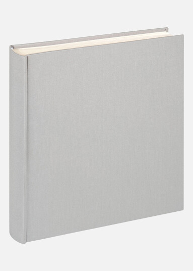 Walther Cloth Album Grå - 28x29 Cm (100 Hvite Sider / 50 Ark)