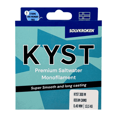 Sølvkroken Kyst 300M 0,40mm fiskesene Ocean Camo 0,40mm Sølvkroken Kyst 300M 0,40mm fiskesene Ocean Camo 0,40mm