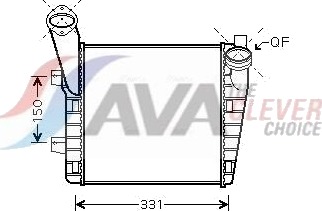Intercooler AVA COOLING SYSTEMS VNA4234