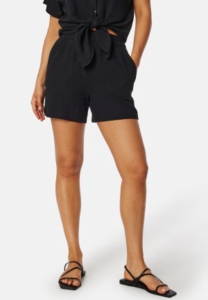 Pieces Pcvinsty HW Linen Shorts Black S
