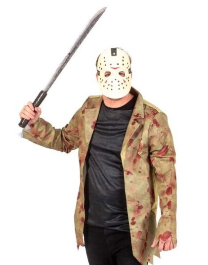 Jason Voorhees Friday the 13th Kostyme til Mann Strl XL