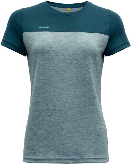 Devold Norang Tee Dame Pond/Came Melange S